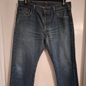 Levi's 501 button fly 35 x 30 jeans
